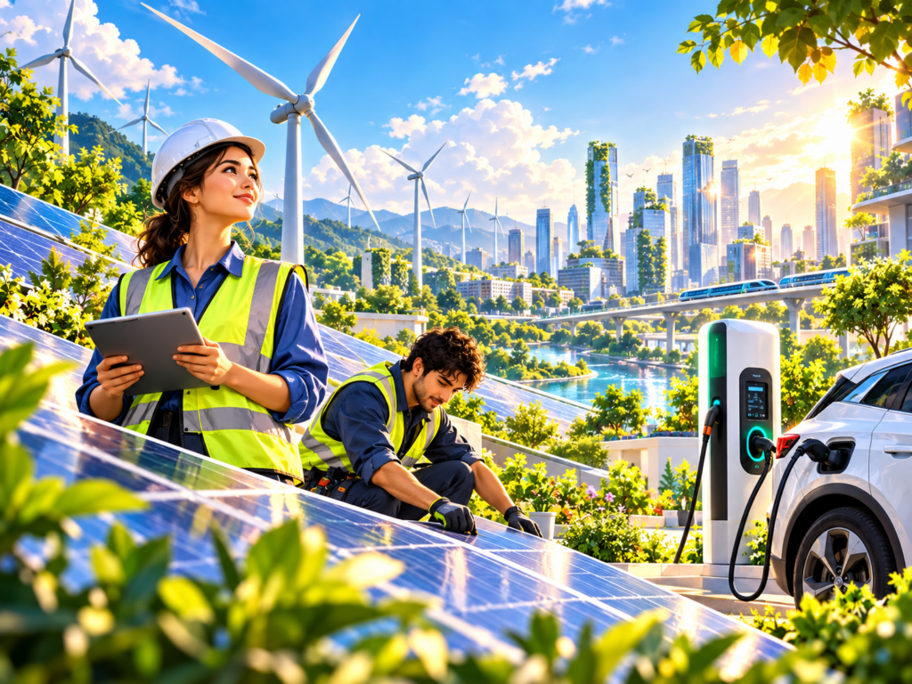 Geleceğin mesleklerinde yenilenebilir enerji, elektrikli araçlar ve yeşil dönüşüm