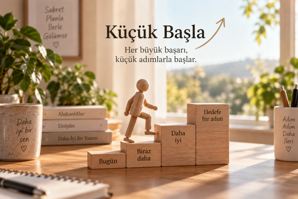 Küçük adımlarla hedefe ilerleme ve kişisel gelişim