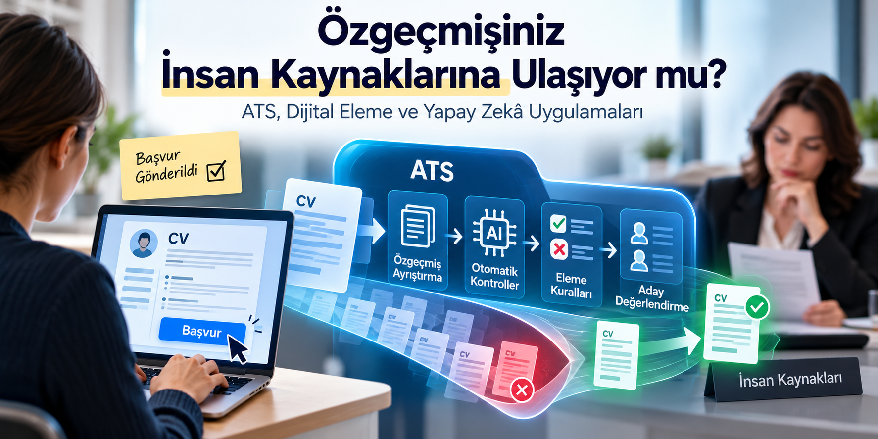 Özgeçmişiniz İnsan Kaynaklarına Ulaşıyor mu? ATS, Dijital Eleme ve Yapay Zekâ Uygulamaları