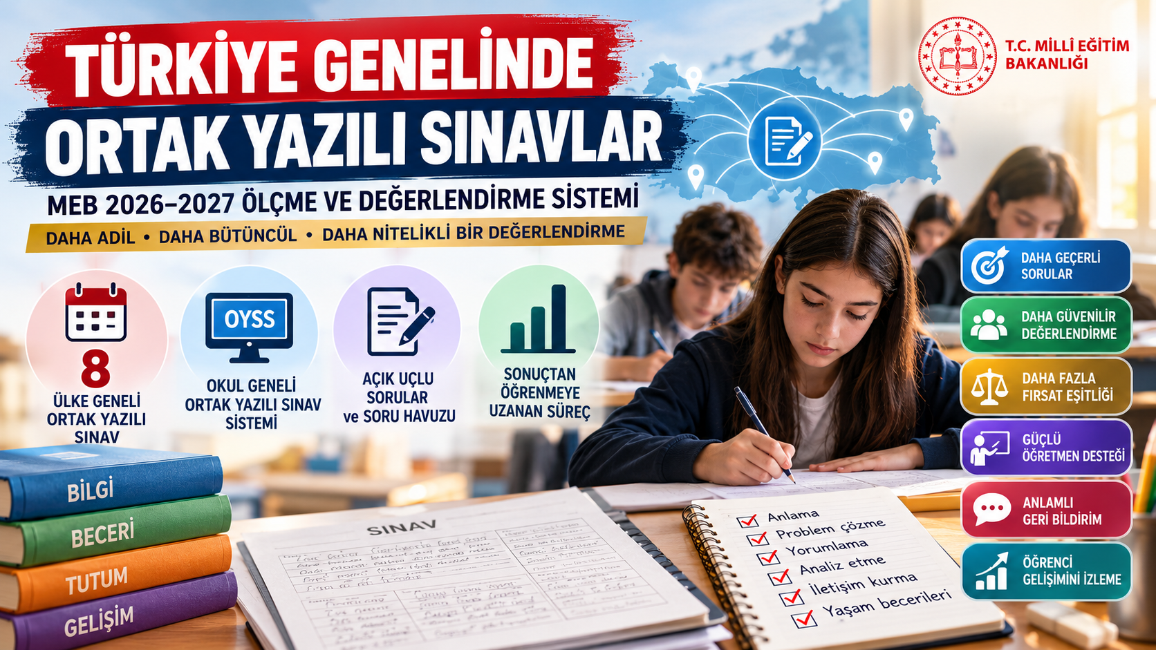 Türkiye’de Ortak Yazılı Sınav Dönemi: MEB’in 2026–2027 Ölçme ve Değerlendirme Sistemi Ne Getiriyor?